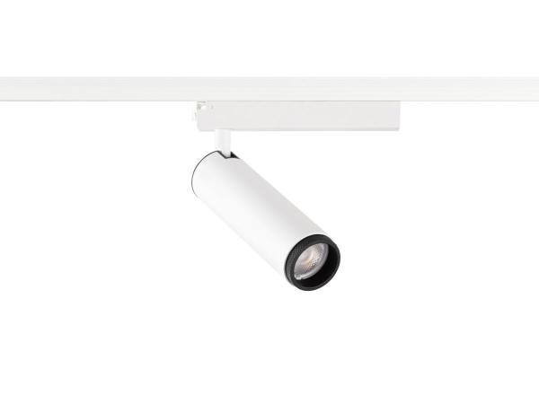 GRIP! M, 1~ Spot, zylindrisch, 2000-3000 K, 15 W, Dim-to-Warm, PHASE, 42°, weiß / schwarz