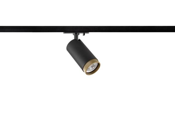 GRIP! L, 1~ Spot, zylindrisch, GU10, 1x max. 6 W, schwarz / gold