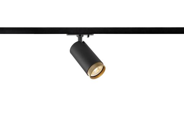 GRIP! L, 1~ Spot, zylindrisch, GU10, 1x max. 6 W, schwarz / gold