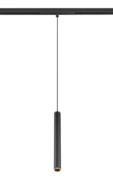 GRIP! S, 48V Pendelleuchte, Pendellänge 200 cm, 3000 K, 29°, DALI, schwarz / gold