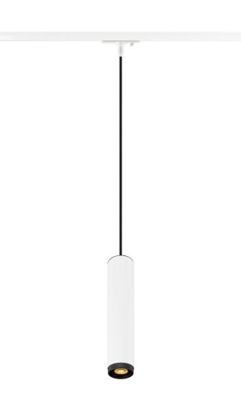 GRIP! L, 1~ Pendelleuchte, GU10, Pendellänge 200 cm, 1x max. 6 W, weiß / schwarz