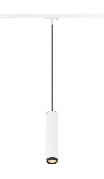 GRIP! L, 1~ Pendelleuchte, GU10, Pendellänge 200 cm, 1x max. 6 W, weiß / schwarz