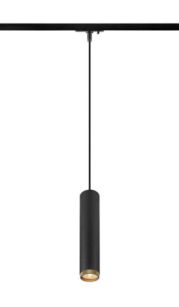 GRIP! L, 1~ Pendelleuchte, GU10, Pendellänge 200 cm, 1x max. 6 W, schwarz / gold