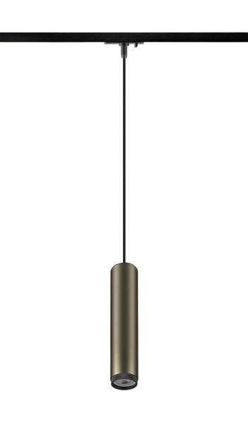 GRIP! L, 1~ Pendelleuchte, GU10, Pendellänge 200 cm, 1x max. 6 W, bronze / schwarz