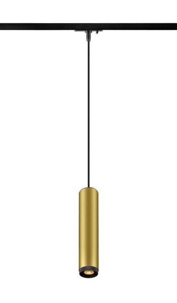 GRIP! L, 1~ Pendelleuchte, GU10, Pendellänge 200 cm, 1x max. 6 W, gold / schwarz