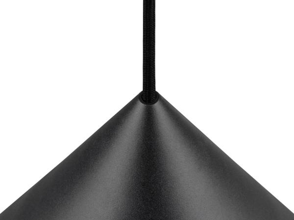 MAGICO 38, Pendelleuchte, E27, Pendellänge 180 cm, 1x max. 10 W, matt schwarz / gold