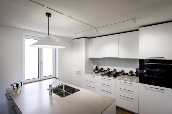 MAGICO 55, Pendelleuchte, E27, Pendellänge 180 cm, 1x max. 10 W, matt weiß