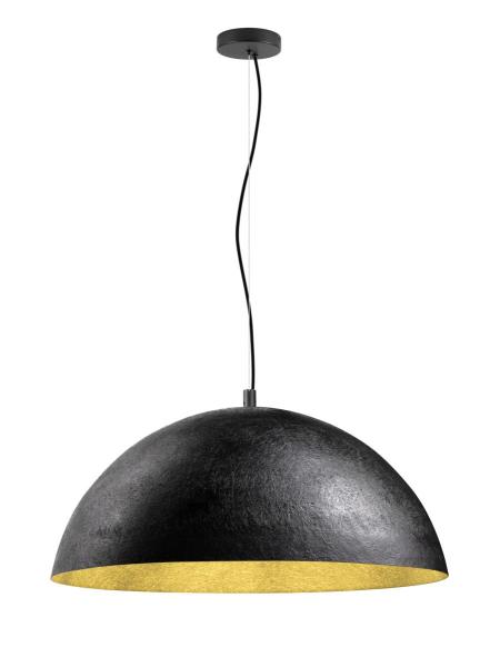 FORCHINI 70, Pendelleuchte, E27, Pendellänge 150 cm, 1x max. 40 W, matt schwarz / matt gold