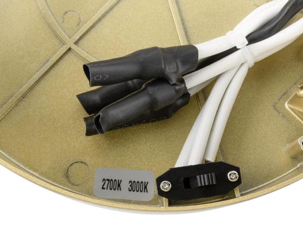 ONE, Wand- und Deckenaufbauleuchte, rund, 2700/3000 K, 14 W, PHASE, 130°, messing