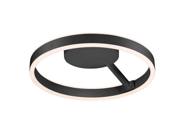 ONE, Wand- und Deckenaufbauleuchte, rund, 2700/3000 K, 14 W, PHASE, 130°, schwarz