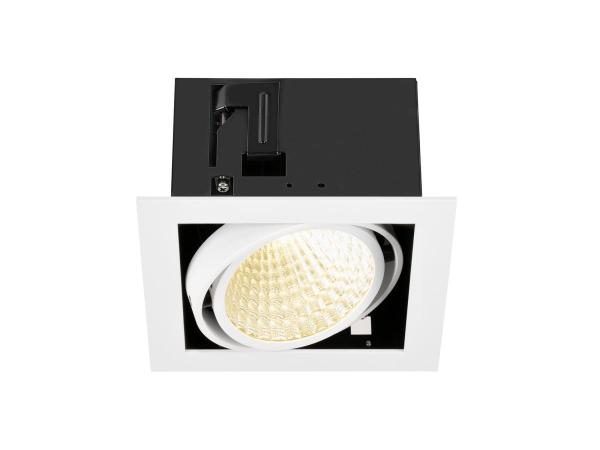 KADUX, Deckeneinbauleuchte, single, 3000 K, DALI 2, Touch, 30°, weiß