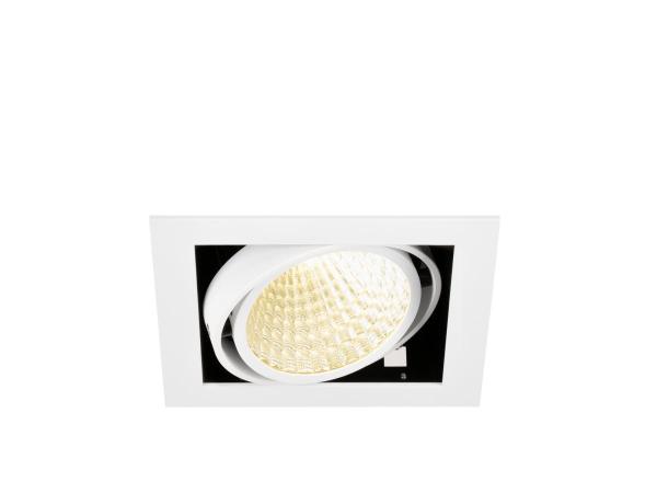 KADUX, Deckeneinbauleuchte, single, 3000 K, DALI 2, Touch, 30°, weiß