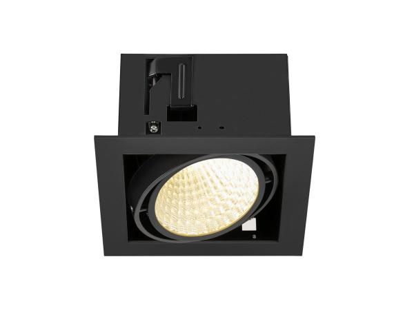 KADUX, Deckeneinbauleuchte, single, 3000 K, DALI 2, Touch, 30°, schwarz
