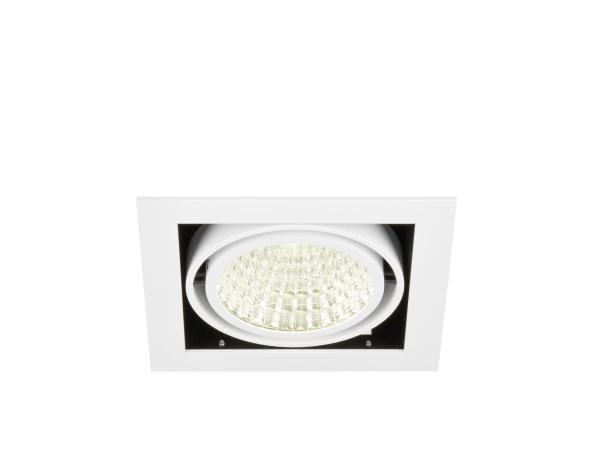 KADUX, Deckeneinbauleuchte, single, 4000 K, DALI 2, Touch, 30°, weiß