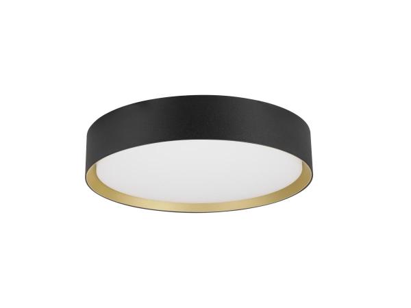 DECONA 30, Deckenaufbauleuchte, rund, 2700/3000 K, 18 W, PHASE, schwarz / gold