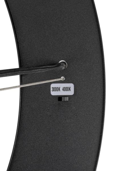 MEDO® RING 60, Pendelleuchte, Pendellänge 300 cm, 3000/4000 K, 110°, PHASE, schwarz