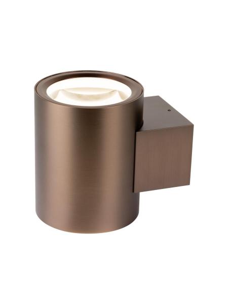 OCULUS, Wandaufbauleuchte, rund, 2000-3000 K, 15 W, Dim-to-Warm, PHASE, 100°, dunkel kupfer