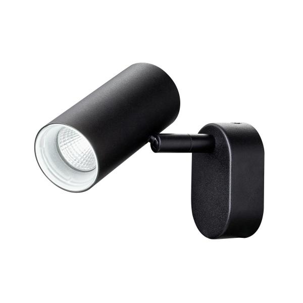 NOBLO®, Wand- und Deckenaufbauleuchte, single, rund, 2000-3000 K, 8 W, Dim-to-Warm, PHASE, 36°, schwarz