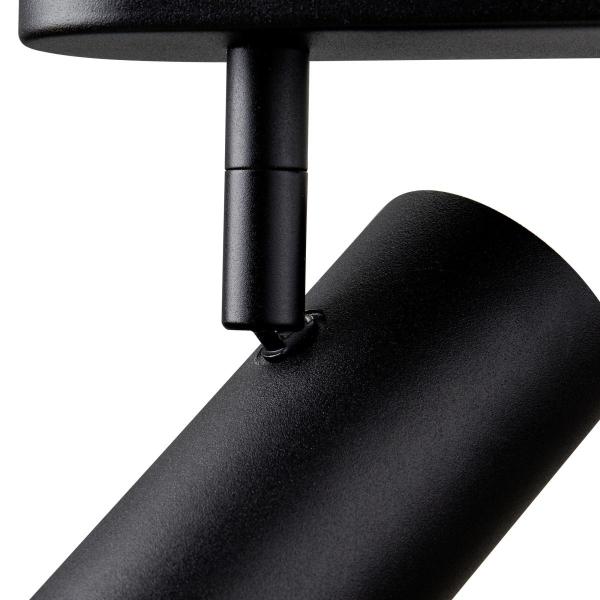 NOBLO®, Wand- und Deckenaufbauleuchte, triple, rund, 2000-3000 K, 22 W, Dim-to-Warm, PHASE, 36°, schwarz