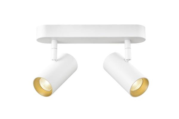 NOBLO®, Wand- und Deckenaufbauleuchte, double, rund, 2700 K, 12 W, PHASE, 32°, weiß