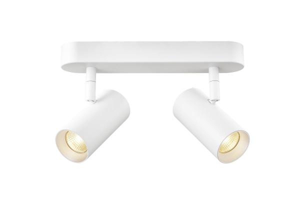 NOBLO®, Wand- und Deckenaufbauleuchte, double, rund, 2700 K, 12 W, PHASE, 32°, weiß