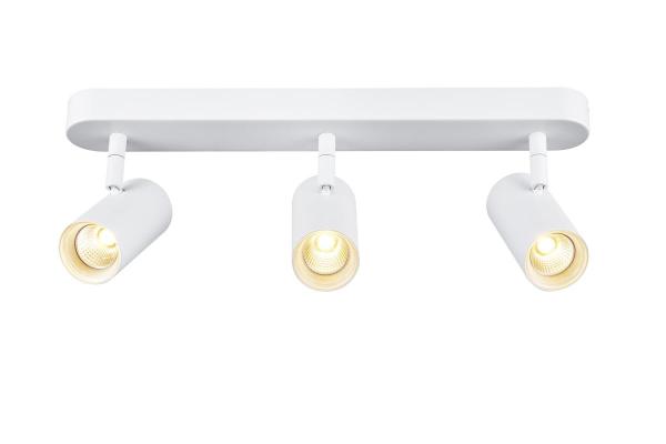 NOBLO®, Wand- und Deckenaufbauleuchte, triple, rund, 2700 K, 19 W, PHASE, 32°, weiß