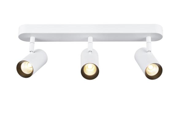 NOBLO®, Wand- und Deckenaufbauleuchte, triple, rund, 2700 K, 19 W, PHASE, 32°, weiß