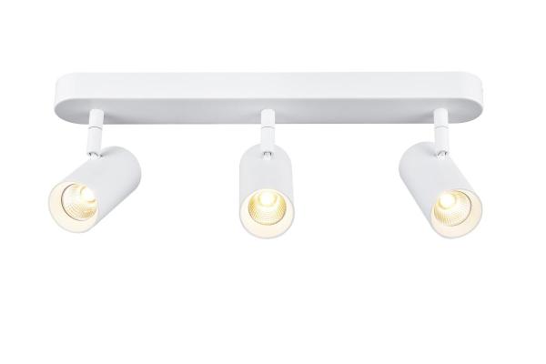 NOBLO®, Wand- und Deckenaufbauleuchte, triple, rund, 2700 K, 19 W, PHASE, 32°, weiß