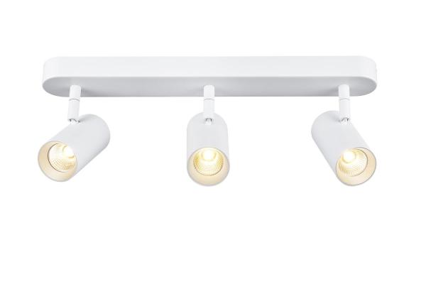 NOBLO®, Wand- und Deckenaufbauleuchte, triple, rund, 2700 K, 19 W, PHASE, 32°, weiß