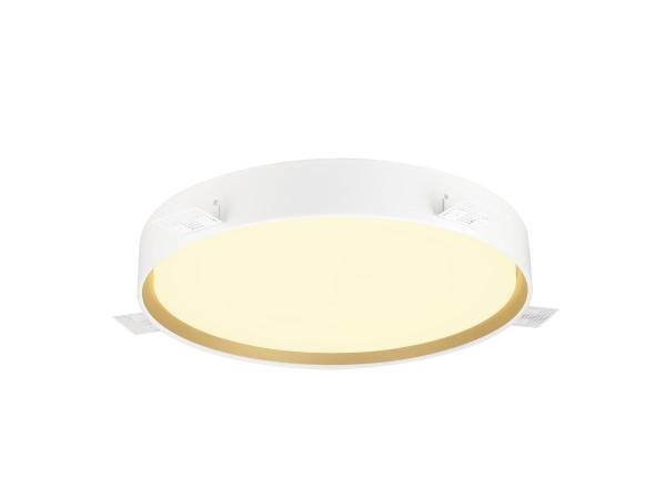 DECONA 42, CL, PHASE, Deckenaufbauleuchte, rund, 3000/4000K, 23 W, weiß / gold