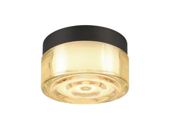 CYFT WAVE, Wand- und Deckenaufbauleuchte, 2700/3000/4000 K, 6,5 W, PHASE, schwarz / amber