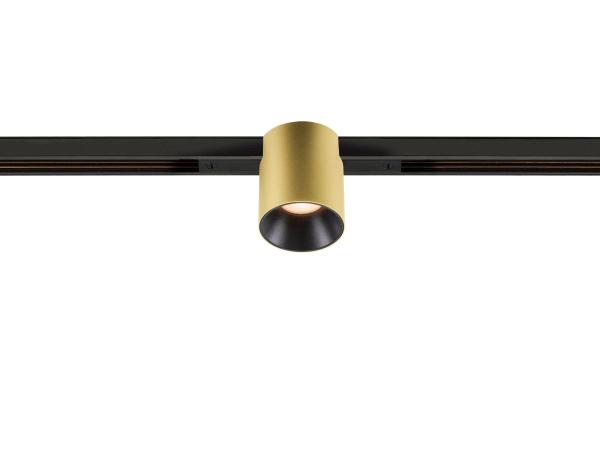 FIX-IT!, 48V, DALI, rund, Standard track, Spot, 2000-3000K, 7.4 W, 36°, gold / schwarz