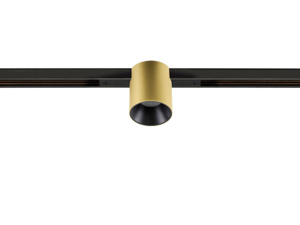 FIX-IT!, 48V, DALI, rund, Standard track, Spot, 2000-3000K, 7.4 W, 36°, gold / schwarz