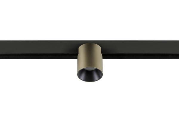 FIX-IT!, 48V, DALI, rund, Surface mounted track, Spot, 2700K, 6.6 W, 36°, bronze / schwarz