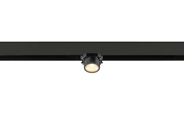 FIX-IT!, 48V, DALI, rund, Surface mounted track, Spot, 3000K, 6.6 W, 36°, gold / schwarz