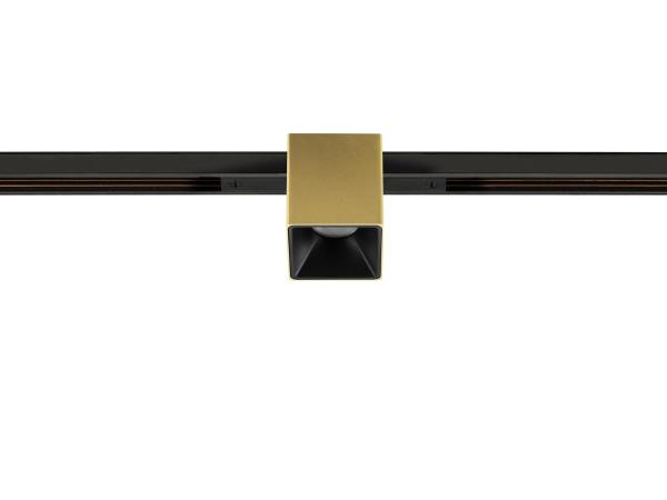 FIX-IT!, 48V, DALI, eckig, Standard track, Spot, 3000K, 6.6 W, 36°, gold / schwarz