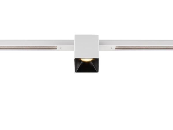 FIX-IT!, 48V, DALI, eckig, Standard track, Spot, 2000-3000K, 7.4 W, 36°, weiß / schwarz