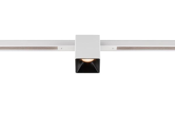 FIX-IT!, 48V, DALI, eckig, Standard track, Spot, 2000-3000K, 7.4 W, 36°, weiß / schwarz