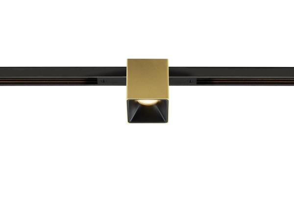 FIX-IT!, 48V, DALI, eckig, Standard track, Spot, 2000-3000K, 7.4 W, 36°, gold / schwarz