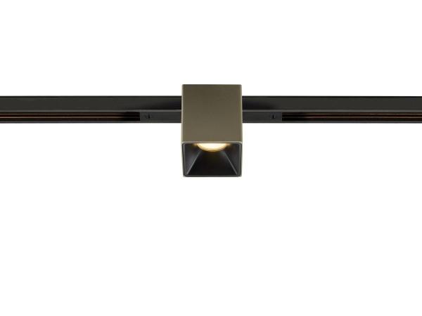 FIX-IT!, 48V, DALI, eckig, Standard track, Spot, 2000-3000K, 7.4 W, 36°, bronze / schwarz