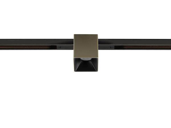 FIX-IT!, 48V, DALI, eckig, Standard track, Spot, 2000-3000K, 7.4 W, 36°, bronze / schwarz
