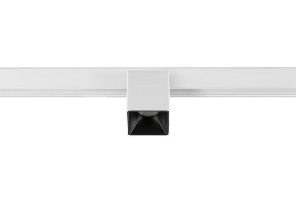 FIX-IT!, 48V, DALI, eckig, Surface mounted track, Spot, 2700K, 6.6 W, 36°, weiß / schwarz