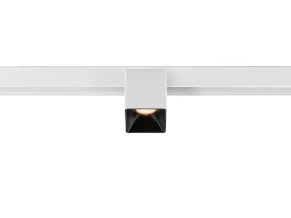 FIX-IT!, 48V, DALI, eckig, Surface mounted track, Spot, 2000-3000 K, 7.4 W, 36°, weiß / schwarz