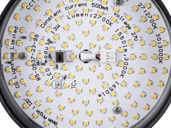 GRIP! FLAT, 48V Spot, DALI, rund, 2700/3000 K, 14.5 W, schwarz / gold