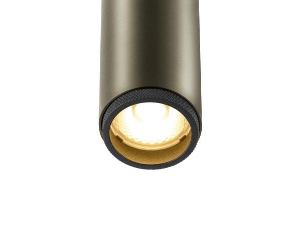 GRIP! S, 48V Spot, deep & recessed track, zylindrisch, 2700K, 9.8 Watt, DALI, 29°, bronze / schwarz