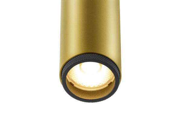 GRIP! S, 48V Spot, deep & recessed track, zylindrisch, 2700K, 9.8 Watt, DALI, 29°, gold / schwarz