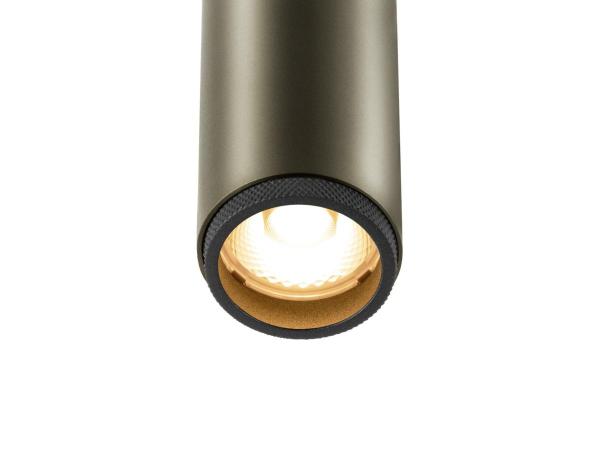 GRIP! S, Deckenaufbauleuchte, double, PHASE, 2700 K, 21 W, 29°, bronze / schwarz