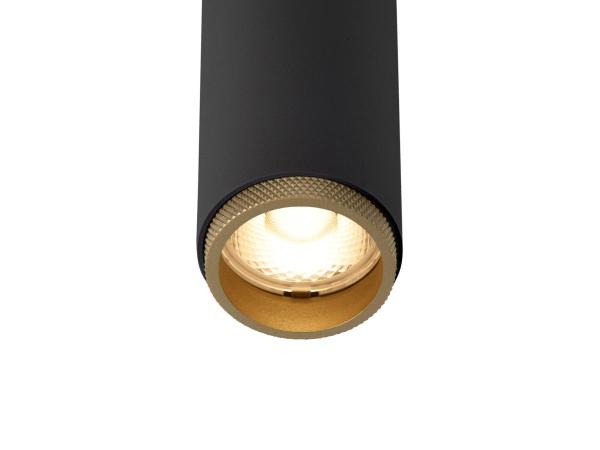 GRIP! S, Deckeneinbauleuchte, PHASE, 2700 K, 29°, IP20, zylindrisch, schwarz / gold