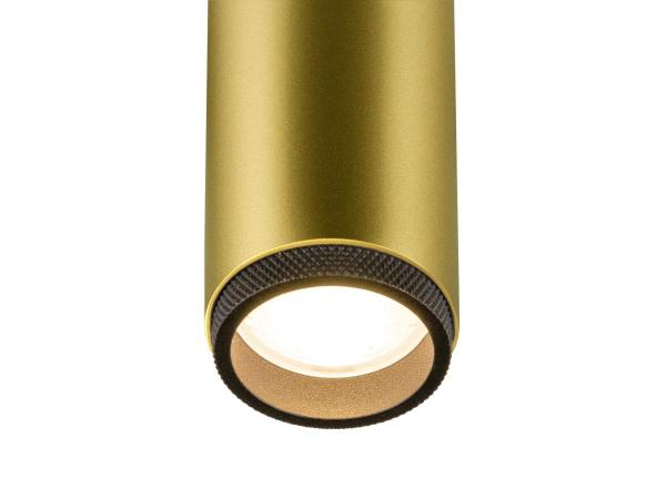 GRIP! M, Deckenaufbauleuchte, single, PHASE, 2700 K, 14 W, 42°, gold / schwarz