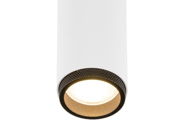 GRIP! M, Deckenaufbauleuchte, double, PHASE, 2700 K, 28 W, 42°, weiß / schwarz